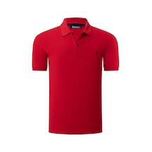 T8561 Dewberry Erkek Tshırt-düz Kırmızı Düz Kırmızı