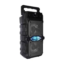 Hubrendy  Çift Çıkışlı Güçlü Bataryalı Kablosuz Yüksek Ses Kaliteli Bluetooth Hoparlör