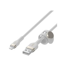 Pro Örgülü Usb Tip A - Yıldırım Kablosu 1m/3,3ft , Mfi Sertifikalı Şarj Kablosu - Beyaz