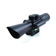 3.5-10x40 Zoomlu Av Tüfeği Dürbünü Lazerli Dürbün Lisinya Siyah
