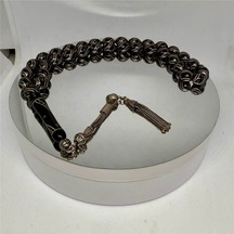 Tesbih Tsbh0221bc 925 Ayar Gümüş Püsküllü Gümüş İşlemeli Çeşmi Bülbül Beyzi Kesim Usta El İşçilikli Erzurum Oltu Tesbih