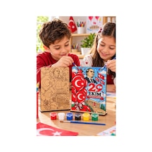 29 Ekim Ahşap Boyama Set3 1 Paket 20x15cm Cumhuriyet Bayramı Atatürk Boyama Figürü Etkinlik Çocuk Gelişim Motor Beceri