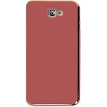 Samsung Uyumlu Galaxy J7 Prime Kılıf Volet Silikon Kırmızı