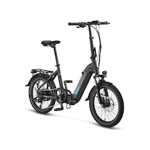 Mosso Kronos Elektrikli Katlanır Bisiklet 390h Hyd 20 Jant 7 Vites Mat Siyah Mavi Çok Renkli