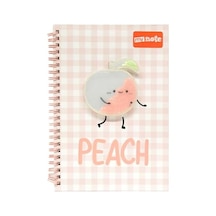 A5 Spiralli Şeftali Desenli Defter 60 Yp