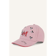 Defacto Disney Mickey Mouse Nakışlı Pamuklu Cap Şapka Kız Çocuk H6079a826wnpn1 Pembe-pn1