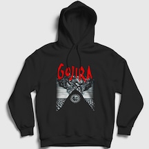 Presmono Unisex Magma Gojira Kapüşonlu Sweatshirt Siyah