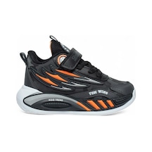 Lastikli Cırtlı Yumuşak Esnek Hafif Nefes Alabilen Unisex Çocuk Sneaker Spor Ayakkabı Füme