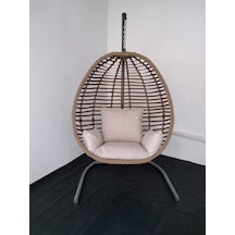 Kopisgarden Kopis Garden Bahçe Ve Balkon Armut Salıncak Rattan Açık Kahverengi
