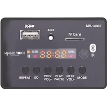 Magicvoice Mv-14907 Usb-sd-aux-bluetooth Mikrofonlu Kumandalı Ekranlı Oto Teyp Çevirici Dijital Player Board