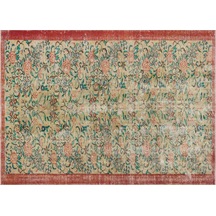 Zamansız Türk El Sanatı Eskitme Vintage Halı 170 X 240 Cm 10204