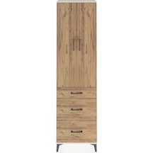 Arges Dolap 2 Raflı 3 Çekmeceli Tek Askılı 60x30x221 Aytaşı-çam Aytaşı