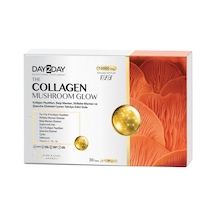 Day2day Collagen Mushroom Glow, Hidrolize Kolajen Peptitleri, Shiitake Ve Reişi Mantarı, Hyaluronik Asit, 30 Saşe