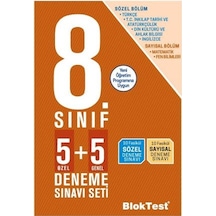 8.Sınıf Deneme Sınavı Seti 5+5 -  Bloktest Yayınları