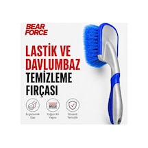 Robeve Bear Force Lastik Temizleme Fırçası Ergonomik Saplı Yoğun Kıllı Oto Lastik Ve Davlumbaz Temizleme Fırçası, Araç Lastik Yanak Temizleme Fırçası, Detay Temizlik Fırçası