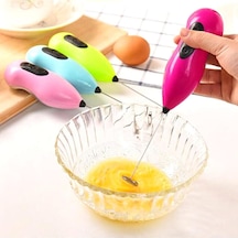 Pilli Metal Çırpıcı Mini Mixer Kahve Süt Köpürtücü Metal Diğer