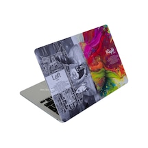 Apple Uyumlu MacBook Pro Kılıf 13inç M1-m2 Kaplama Sticker Laptop Koruyucu A2338 İle Brainnl Gri