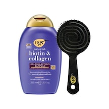 OGX Biotin & Kolajen Dolgunlaştırıcı Sülfatsız Şampuan 385 ml + Tarak OGX Biotin & Kolajen Dolgunlaştırıcı Sülfatsız Şampuan 385 ml + Tarak