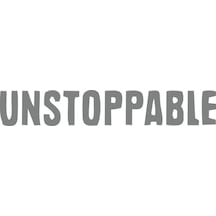 Unstoppable Araba Sticker 17x17 Cm Gri