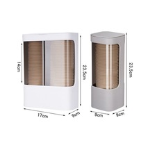 Tongxida Tek Kullanımlık Bardak Düzenleyici Su Sebili Toz Geçirmez Duvara Monte Raf, Tek Silindirli Gri Çok Renkli Çok Renkli