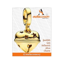 Şenlikli Çan Sallantılı Charm Altın