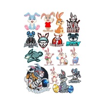 Tavşan Sticker Set-3 13 Parça Telefon, Tablet, Defter, Laptop Sticker