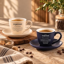 Earth 2'li 90 Cc Porselen Espresso Kahve Fincan Takımı Asorti Set Diğer