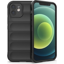 Apple iPhone  Uyumlu - 12 Kılıf Optimum Silikon - Siyah