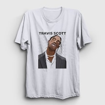 Presmono Unisex Icon Astroworld Travis Scott T-shirt Beyaz