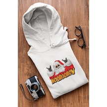 Hohoo Noel Baba Yeni Yıl Kapşonlu Sweatshirt 001