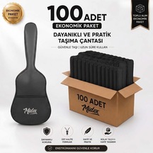 Midex Gk-30e-100x Elektro Gitar Çantası 100'lü Paket Kaliteli Siyah Kılıf 100 Adet