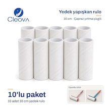 Cleova Tüy Toplama Yedek Rulo 10 Adet ,16 Cm