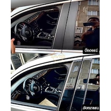 Passat B8 Kapı direk maun kaplama ,dış cam çıta kaplama,Piano Black Siyah