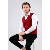 Erkek Hakiki Deri Süet Yelek (545089538)