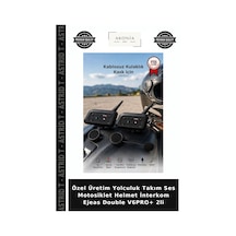 Özel Üretim Yolculuk Takım Ses Motosiklet Helmet İnterkom Ejeas Double V6pro+ 2li