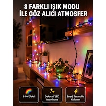 Dekoratif Peri Led 5 M 50 Ampullü Şeffaf Kablo Aydınlatma Yeni Nesil Resimdeki