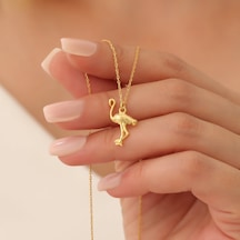 925 Ayar Gümüş Flamingo Kolye
