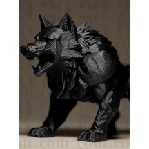 The Beast Canavar Figür - Özel Dokulu Dekoratif Masaüstü Heykel