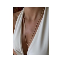 Xuping İnce Yılan Zincir Snake Chain Gold Renk Kadın Kolye Altın Altın
