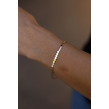 Yenigün Kuyumculuk 14 Ayar Altın Petek Sıralı Bileklik Blk26273 Sarı Altın