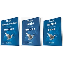 Limit 11. Sınıf Edebiyat + Tarih + Felsefe Konu Föyleri Seti 3 Kitap 2023