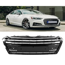 Audi A5 2018-2019-2020 B9 Siyah S5 Ön Panjur