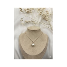 Lunarie İnci Damla Kolye Vintage Zarif Kararmaz Antialerjik Rose Gold