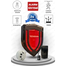 Duman Dedektörlü Pır Sensörlü Kablosuz Alarm Sistemi
