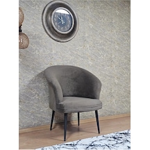 Tekli Teddy Siyah Boyalı Sivriltme Ayak Çay Seti Koltuk Tekli Ber Çok Renkli