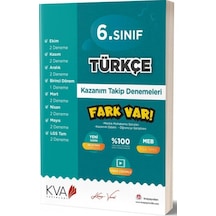 6. Sınıf Türkçe Kazanım Takip Denemeleri- KVA Yayınları