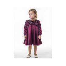 Xo Kids Kız Çocuk Elbise 1-5 Yaş 1675 Mor