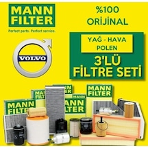 Volvo S40 1.6 Dizel Mann-Filter Filtre Bakım Seti 2007-2012