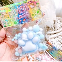 Kedi Patisi Taba Squishy Stress Oyuncağı Sukuşi Pati, Tüylü Oyuncak Mavi Diğer