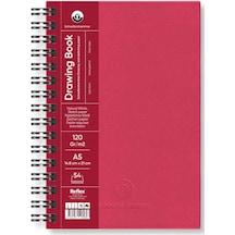 Schoellershammer Drawing Pad Kırmızı Sert Kapak Çizim Defteri 120 Gr A5 54 Yaprak